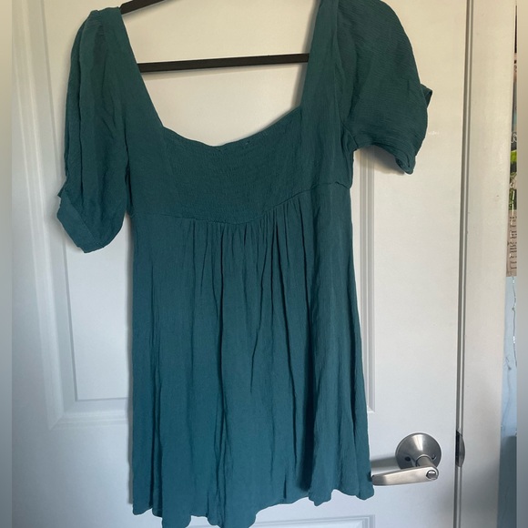 Teal mini dress - Picture 2 of 3